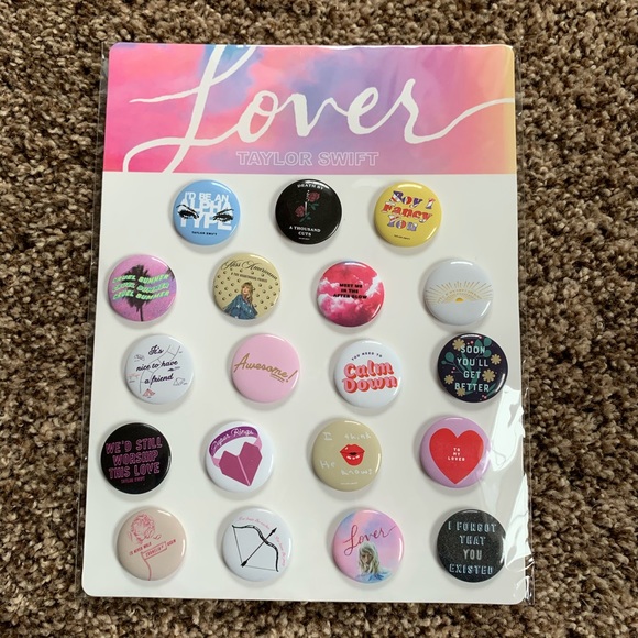 NEW Taylor Swift Lover buttons